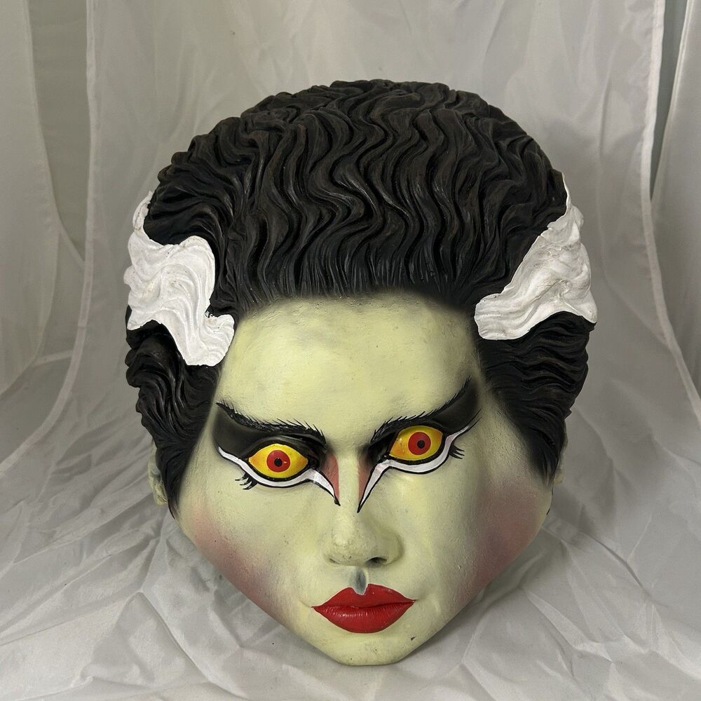 Bride of Frankenstein Halloween Mask VTG 1997 Paper Magic Universal Monster